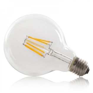 6W LED Bulb E27 432Lm 2000ºK G95 Filament 40,000H