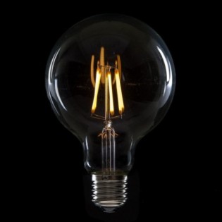 Bombilla LED E27 6W  432Lm 2000ÂºK Filamento G95 40.000H