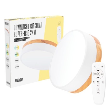 24W LED Ceiling Light 2493Lm with Remote and CCT Control