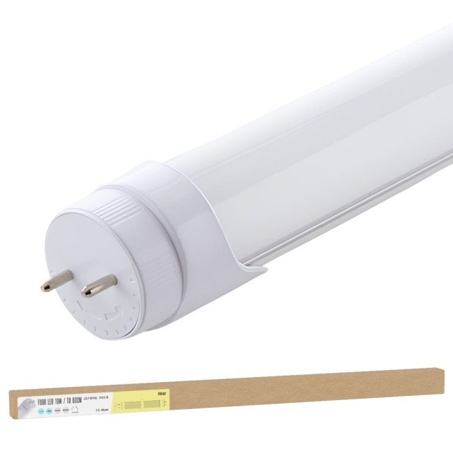 10W 1200Lm 6000K 60Cm T8 LED Tube with Rotatable Head