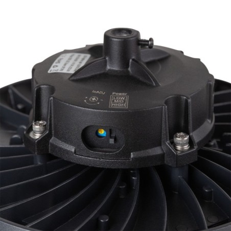 Adjustable 100W LED High Bay Light 72-120W, 18,000Lm, Lifud Driver, 6000K