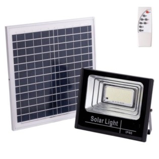 120W 6500K Solar LED Floodlight with 6V/15W Panel and 3.2V/8000mAh Battery