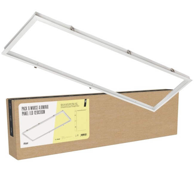 Marco de Aluminio para Panel LED 120x30 cm con Certificados CE y RoHS