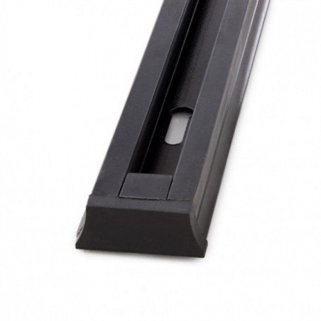 2M Black Aluminum Single-Phase Track for LED Spotlights CE RoHS