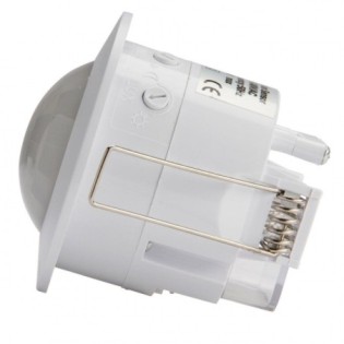 Sensor de Movimiento Empotrable 360º, ABS, IP25, 220-240V, Ø75.5x74.5mm