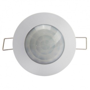 Sensor de Movimiento Empotrable 360º, ABS, IP25, 220-240V, Ø75.5x74.5mm