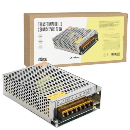 AC/DC transformer 230V to 12V 10A 120W IP20