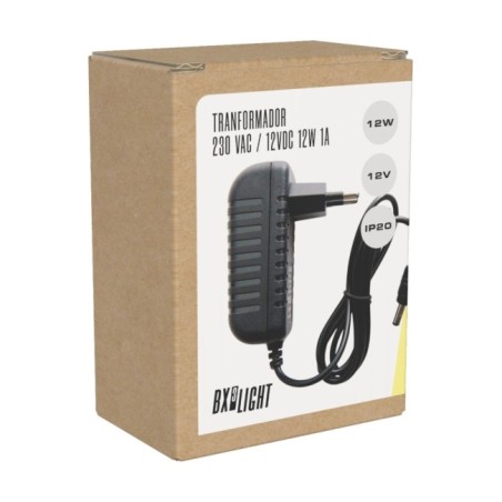 12W LED Transformer 1A ABS IP25 230VAC/12VDC CE RoHS