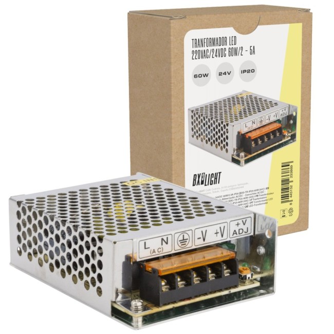 LED Transformer 24VDC 60W 2.5A IP20