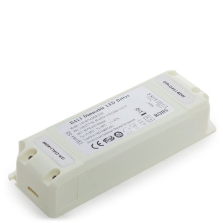 Driver LED DALI 40W, 50-76VDC, 600mA, Clase II, IP25