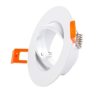 Adjustable Circular Downlight White Aluminum Ø93mm IP25