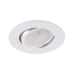 Adjustable Circular Downlight White Aluminum Ø93mm IP25