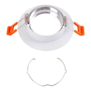 Adjustable Circular Downlight White Aluminum Ø93mm IP25