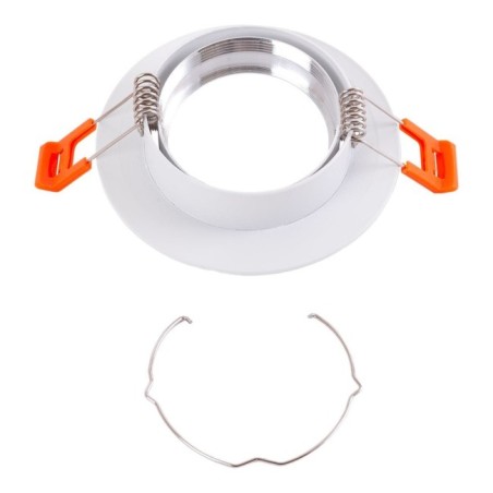 Adjustable Circular Downlight White Aluminum Ø93mm IP25
