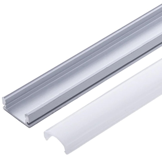 1M Aluminum Profile for LED Strip with Opal Diffuser