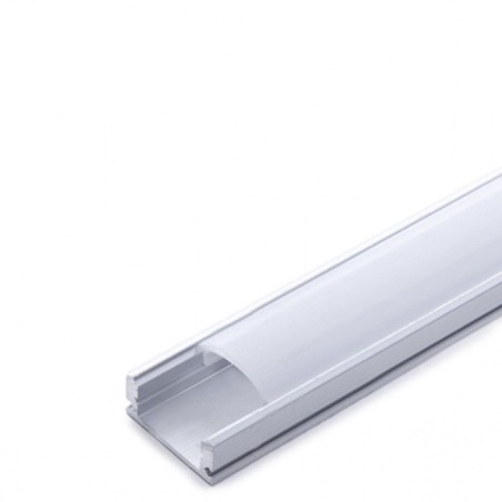1M Aluminum Profile for LED Strip with Opal Diffuser