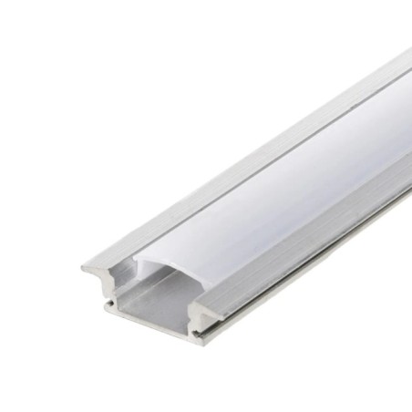 2M Aluminum Profile for LED Strip with Opal Diffuser