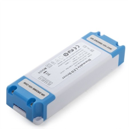 Adjustable driver 0-10V 24W, output 30-72VDC, 300mA, IP25
