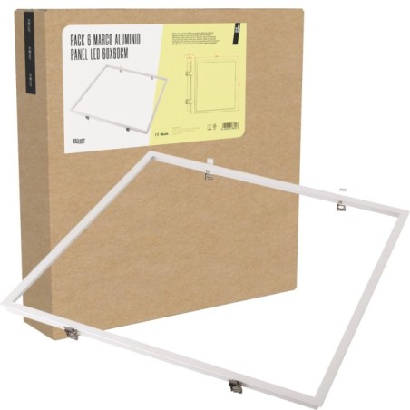 Aluminum frame for 600x600mm LED panel, IP25, CE, RoHS