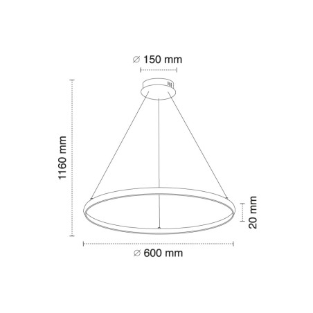 LED Pendant Lamp Tiamis (52W)