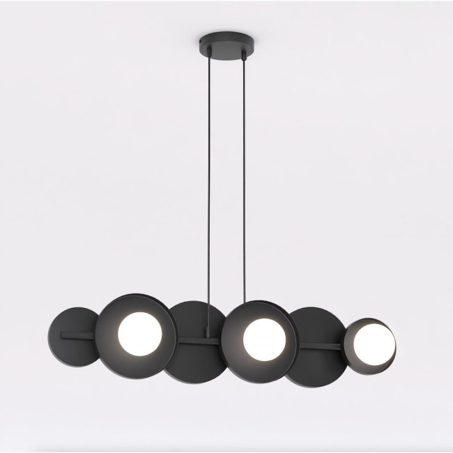 Aurevo black pendant lamp (6 lights)