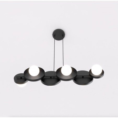 Aurevo black pendant lamp (6 lights)