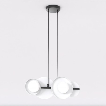 Aurevo white pendant lamp (4 lights)