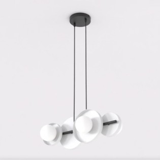 Aurevo white pendant lamp (4 lights)