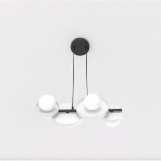 Aurevo white pendant lamp (4 lights)