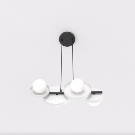 Aurevo white pendant lamp (4 lights)