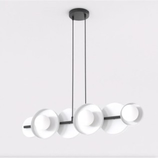 Aurevo white pendant lamp (6 lights)