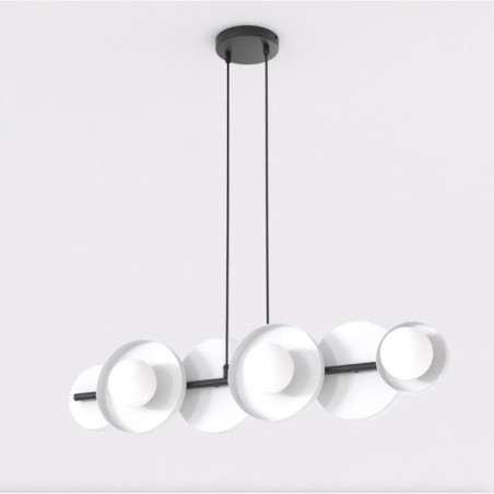 Aurevo white pendant lamp (6 lights)