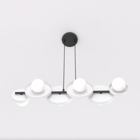 Aurevo white pendant lamp (6 lights)