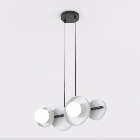 Aurevo gray pendant lamp (4 lights)