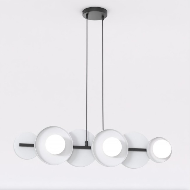 Aurevo gray pendant lamp (6 lights)