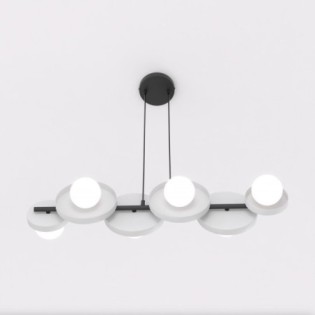 Aurevo gray pendant lamp (6 lights)