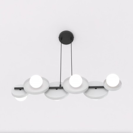 Aurevo gray pendant lamp (6 lights)