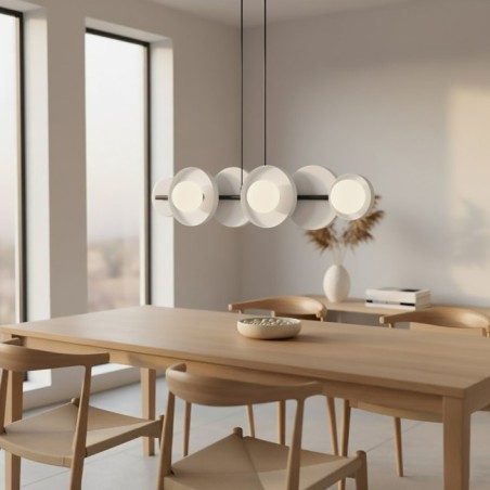 Aurevo gray pendant lamp (6 lights)