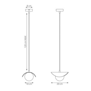 Serelia black pendant lamp