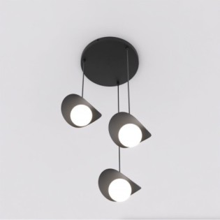 Serelia black pendant lamp (3 lights)