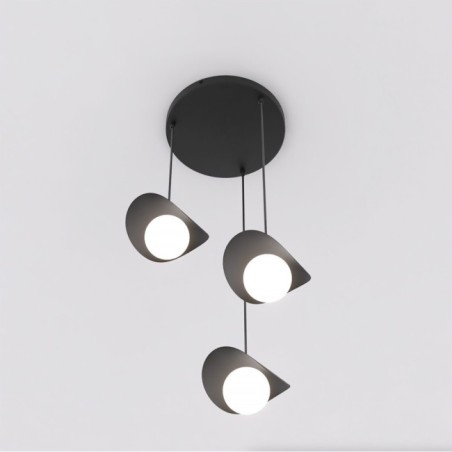 Serelia black pendant lamp (3 lights)