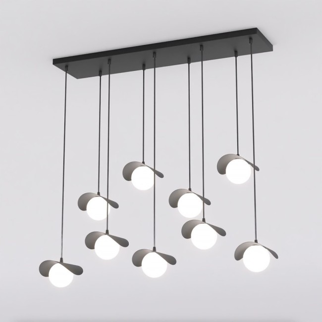 Serelia black pendant lamp (9 lights)