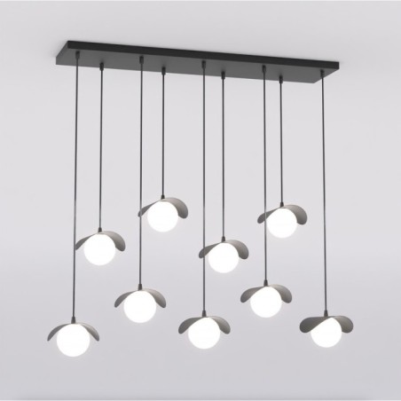 Serelia black pendant lamp (9 lights)