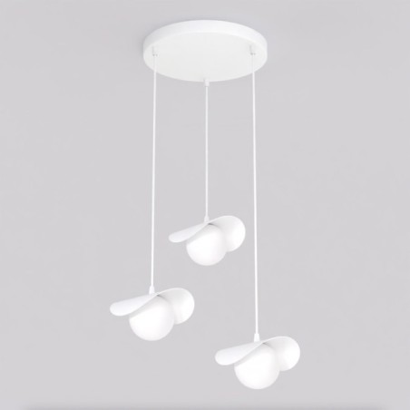 Lámpara colgante Serelia blanco (3 luces)