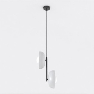 Elara gray+black pendant lamp (2 lights)