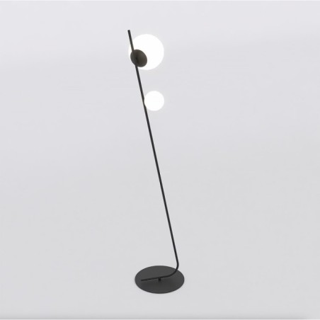 Zayra black floor lamp (2 lights)