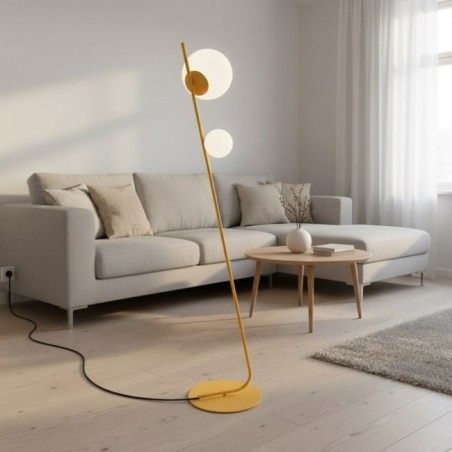 Zayra orange floor lamp (2 lights)
