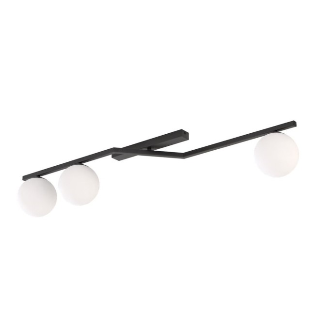 Aurelis opal ceiling lamp (3 lights)