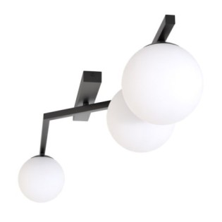 Aurelis opal ceiling lamp (3 lights)