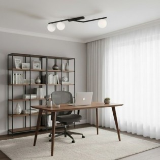 Aurelis opal ceiling lamp (3 lights)